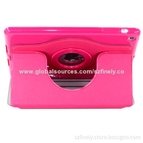 Leather Stand Case for iPad Mini, 360-degree Rotating